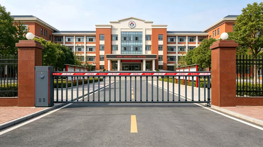 企业总部形象升级：驰安科技铝合金空降闸提升科技感与安全等级