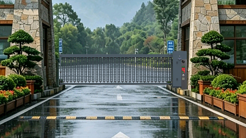 支持非标定制,驰安科技铝合金空降门适配各种特殊路口宽度